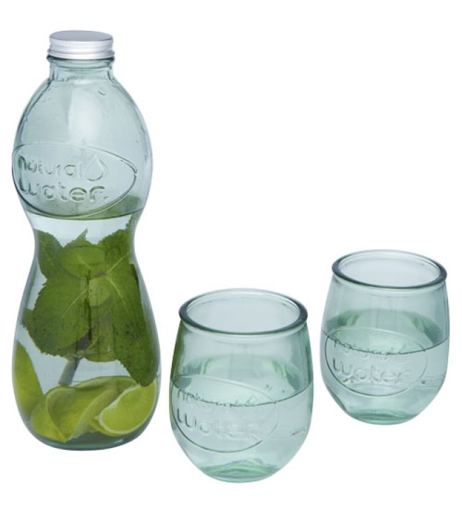 Terazza 3-delars glas-set i återvunnet glas